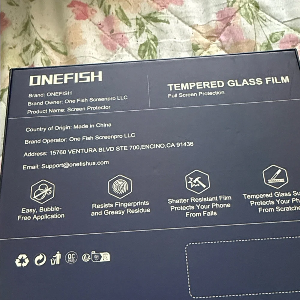 ONEFISH Tempered Glass Screen Protector